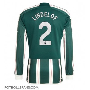 Manchester United Victor Lindelof #2 Replika Bortatröja 2023-24 Långärmad